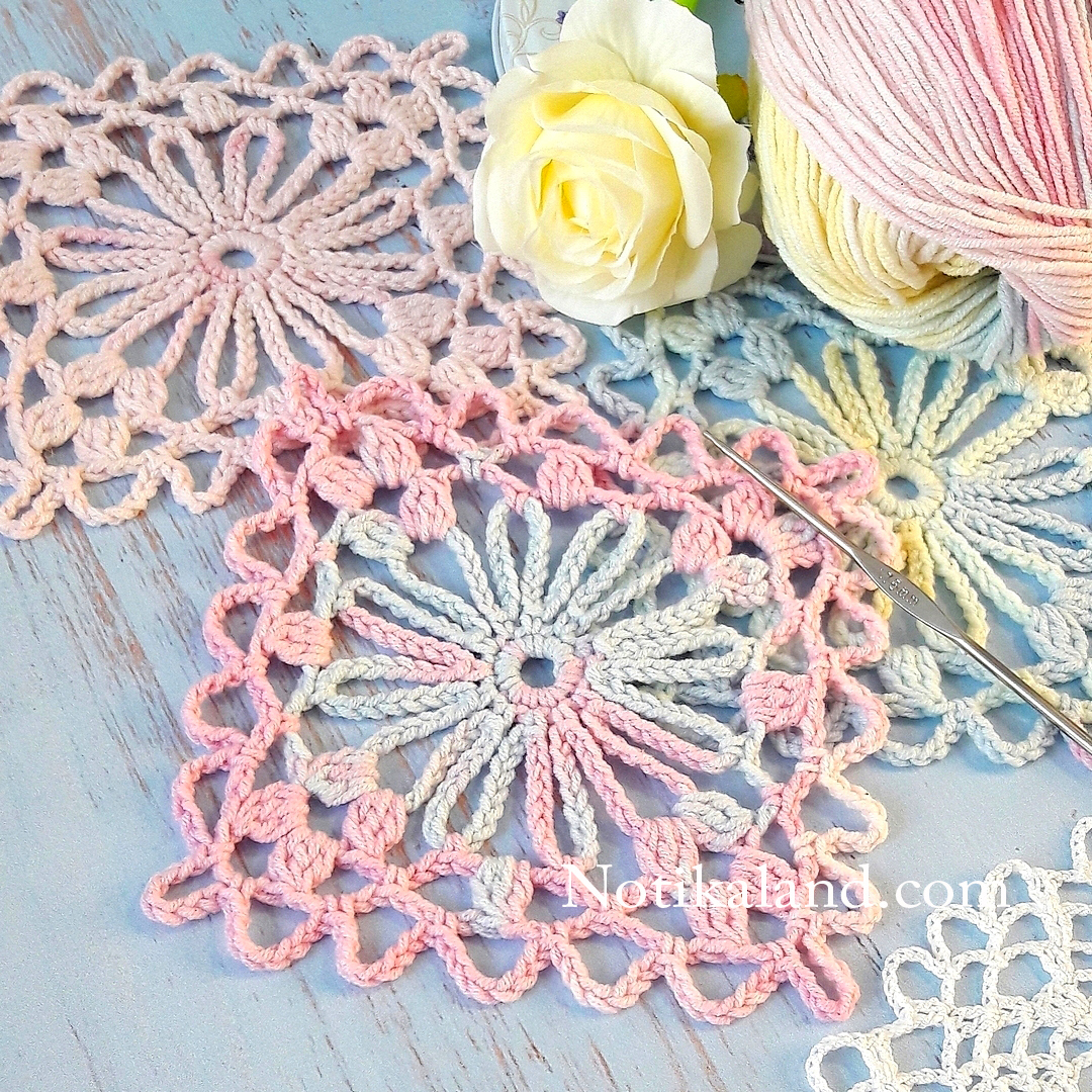 Crochet Flower Square Motifs