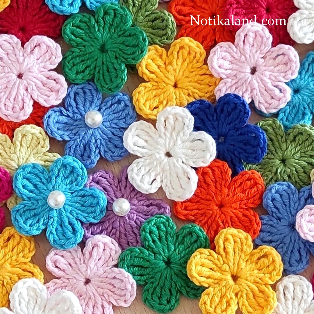 How to CROCHET Simple FLOWER Tutorial for beginners