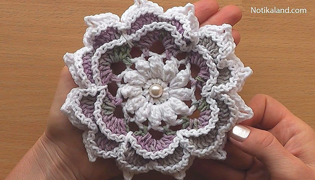 Crochet Flower Tutorial VERY EASY 