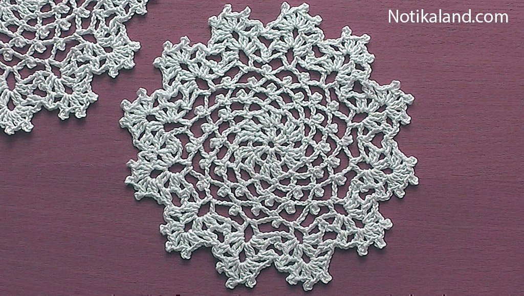 Crochet Doily for Beginners  Step by step Tutorial