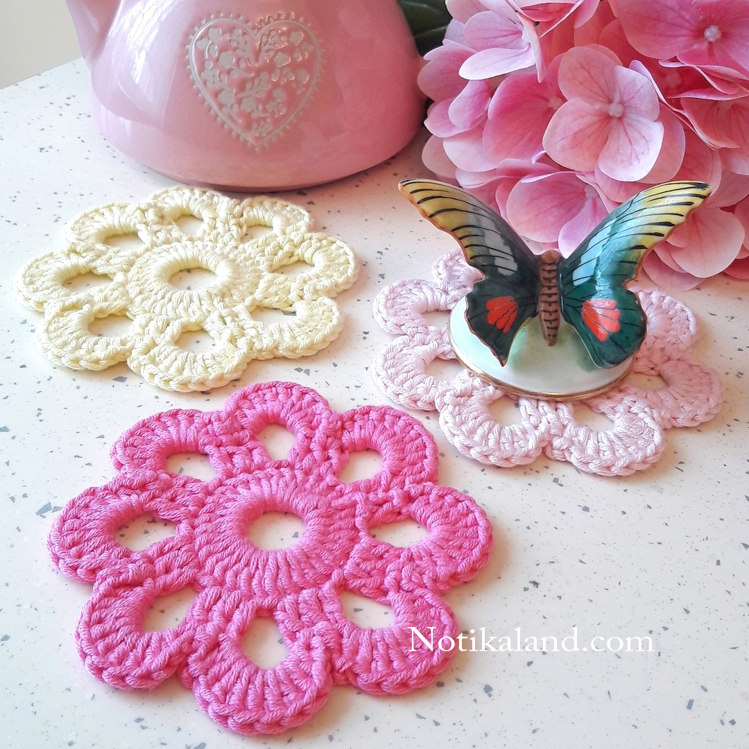 Crochet flower pattern. 1