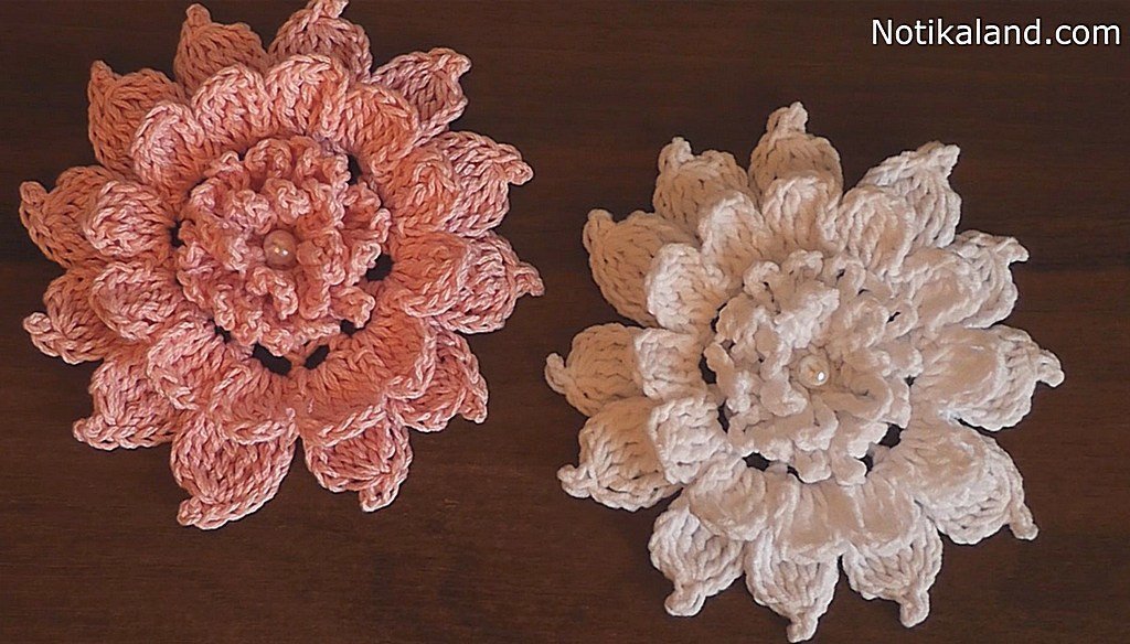  How to crochet flower. Tutorial.