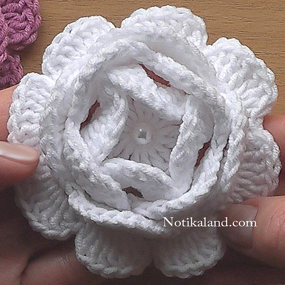 Crochet Flower Rose 