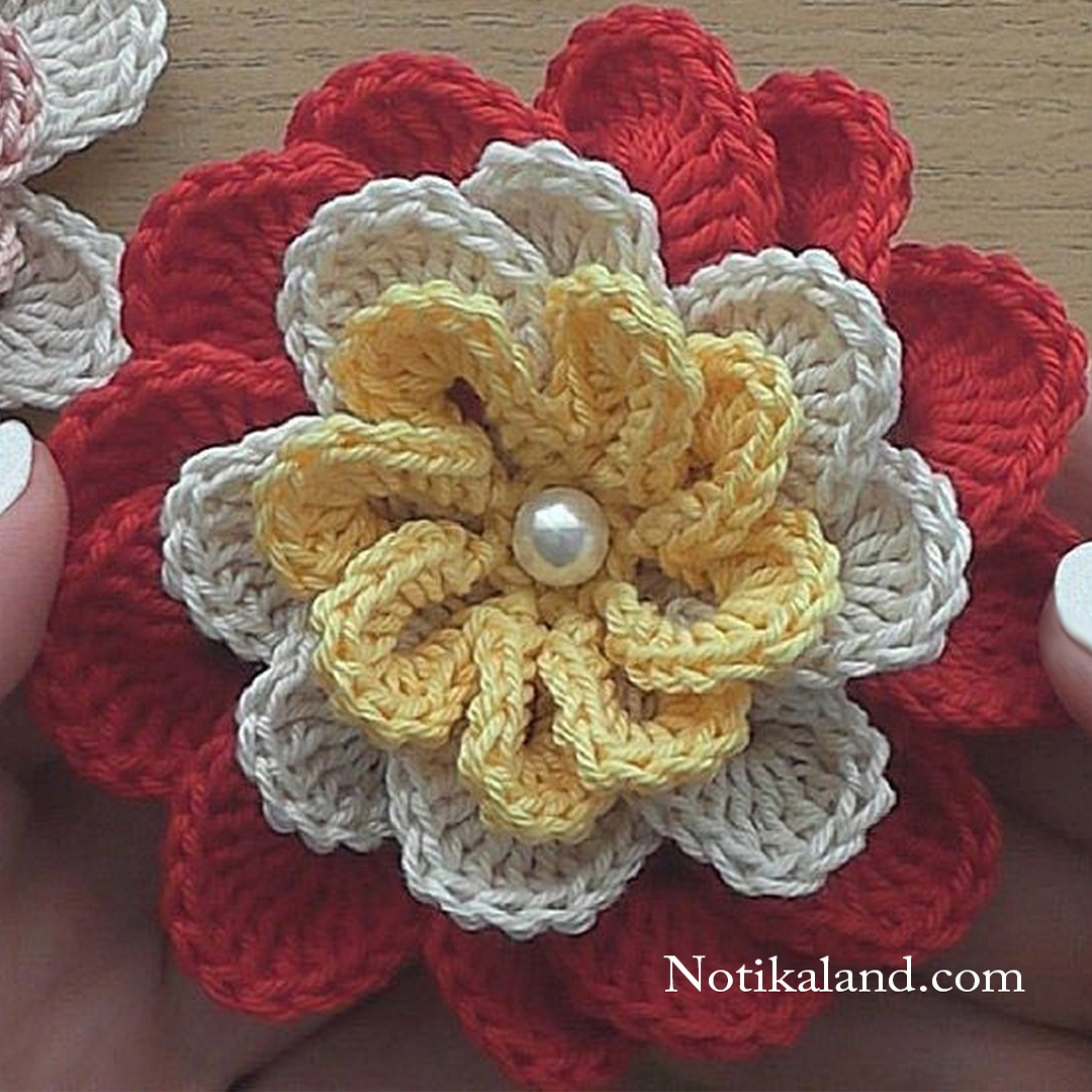Crochet Flower for decor. VERY EASY tutorial