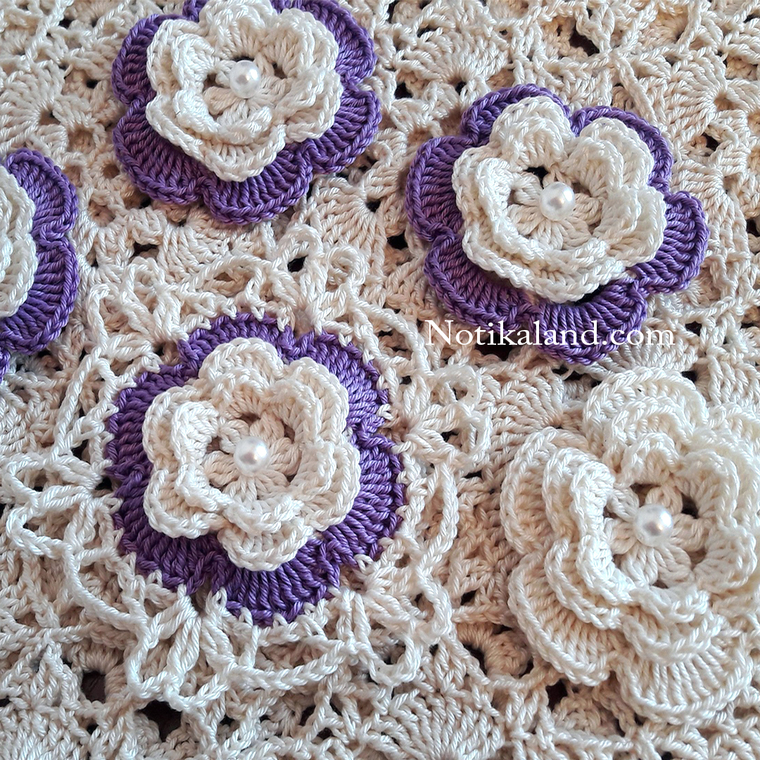 Crochet flower tutorial for beginners  VERY EASY