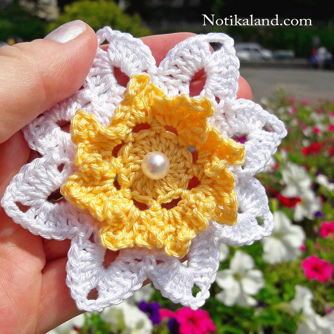 Crochet flower VERY EASY Tutorial