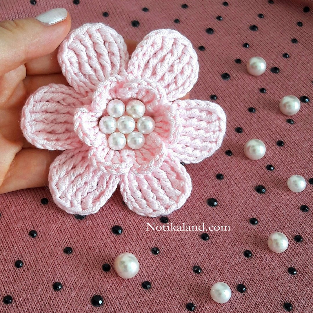 DIY Tutorial Crochet  Flower EASY