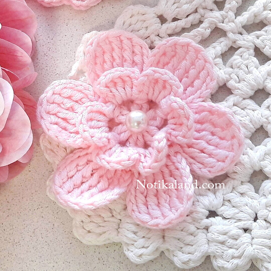 DIY Tutorial Crochet  Flower EASY 1