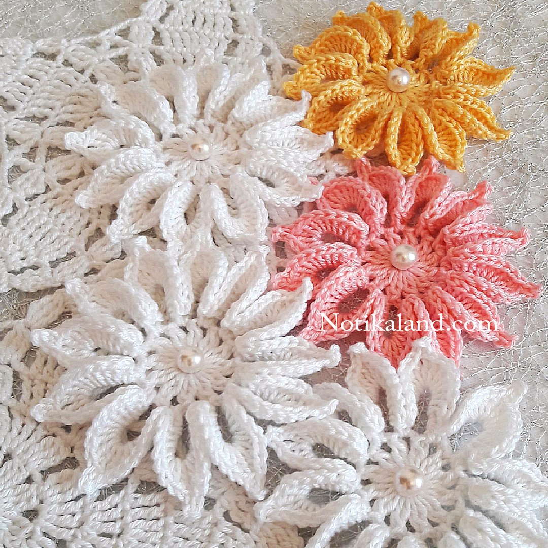 How to crochet flower Tutorial VERY EASY