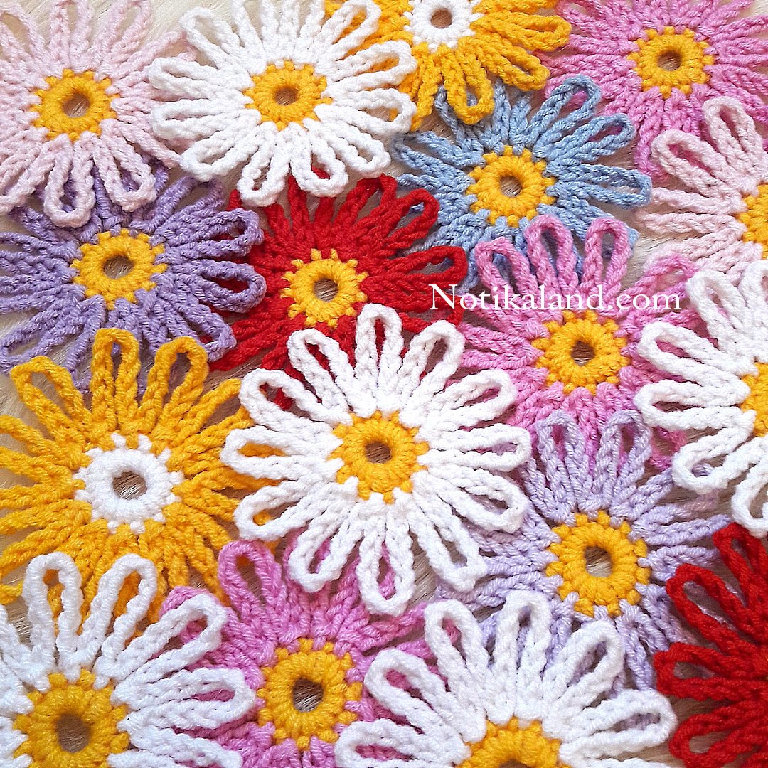 Crochet flower DIY
