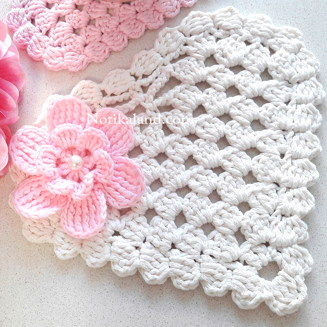 Crochet Heart Coaster 1