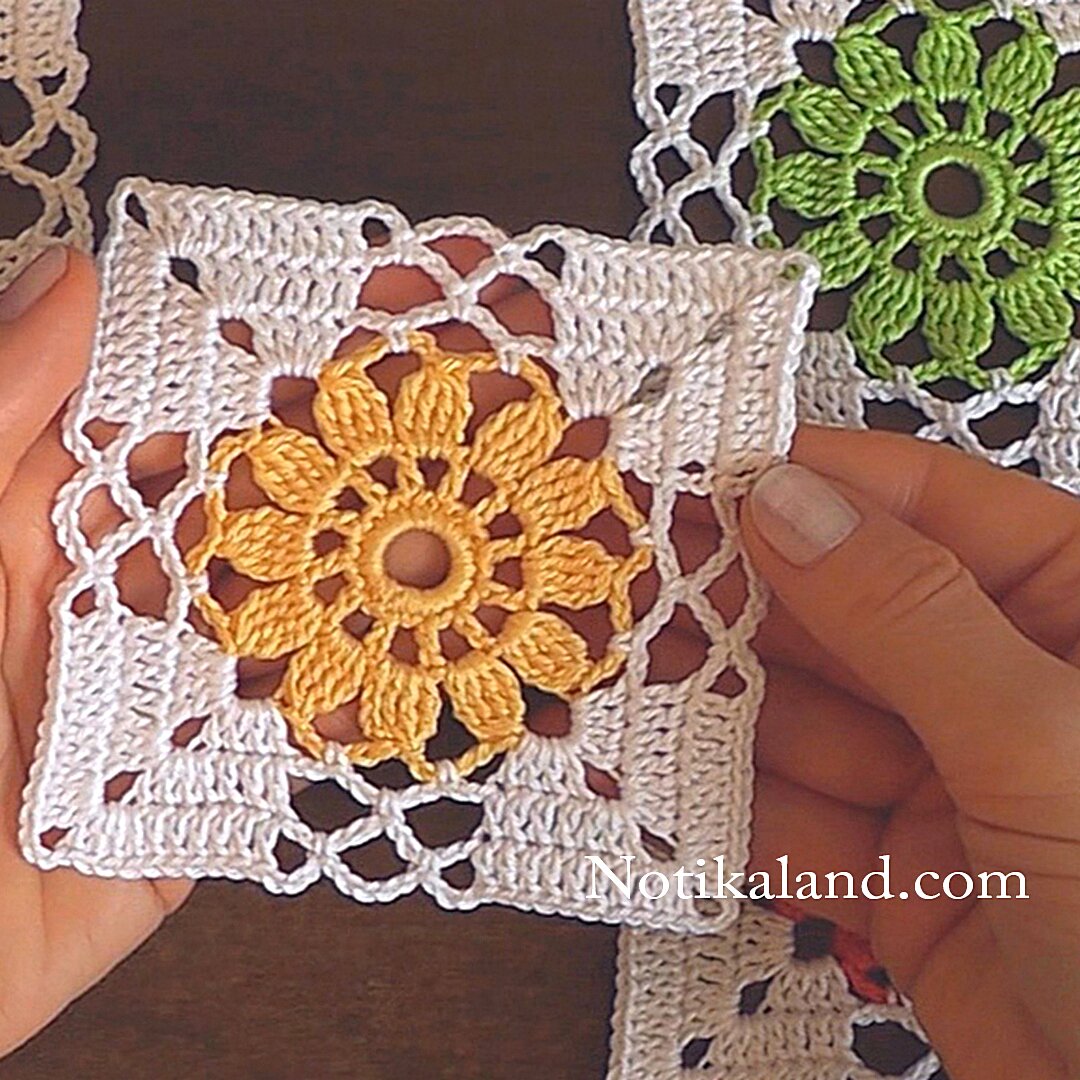 Crochet pattern for blanket,doily,tablecloth 3