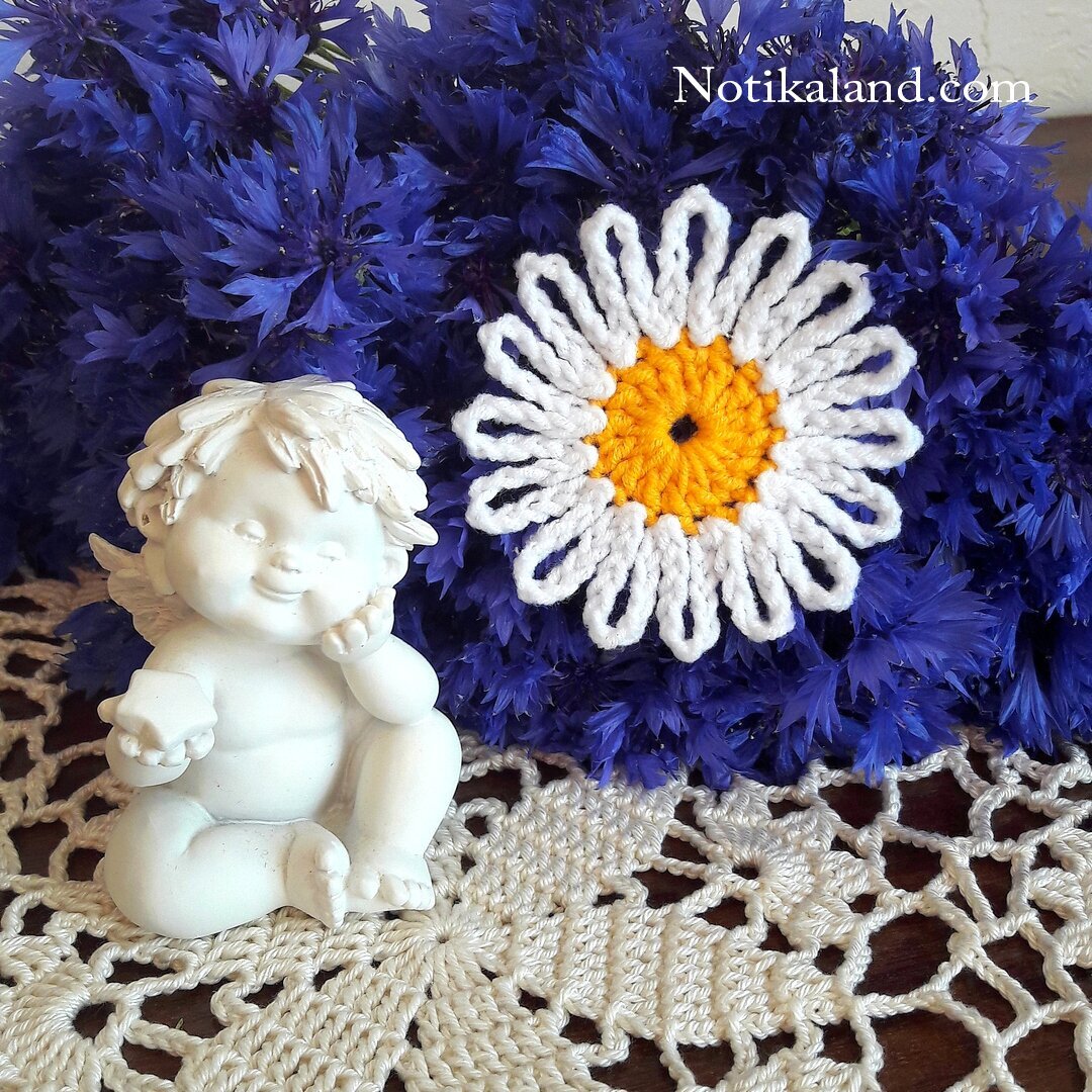 How to crochet EASY for beginners CROCHET Motif Flower Daisy 2