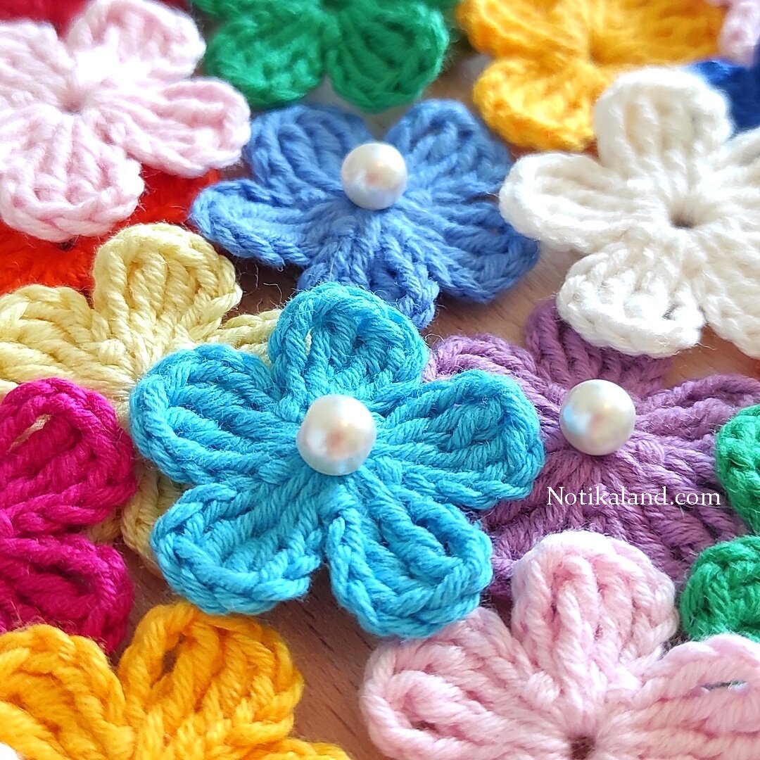 How to CROCHET Simple FLOWER Tutorial for beginners 1