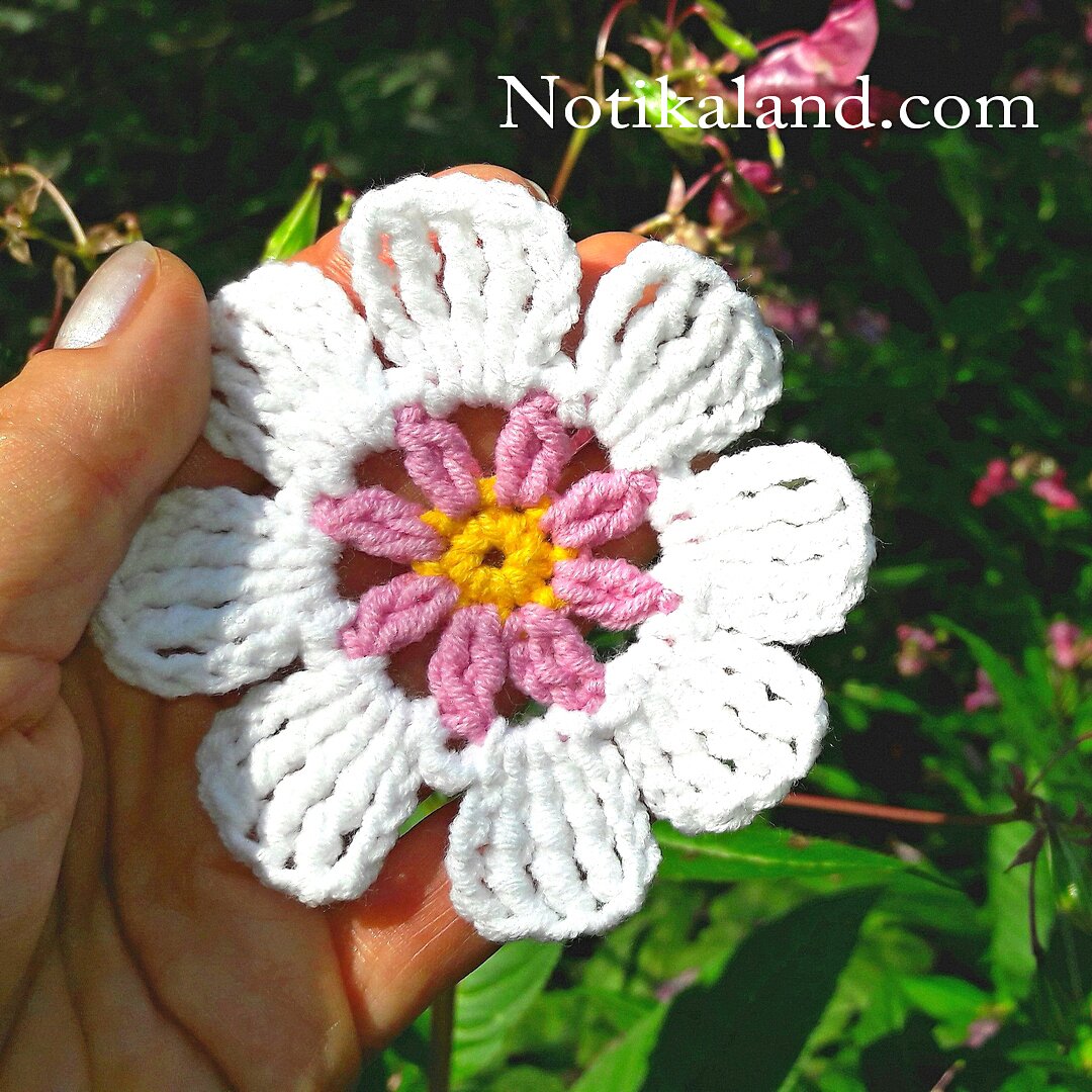 Crochet. Flower. Tutorial EASY. 1