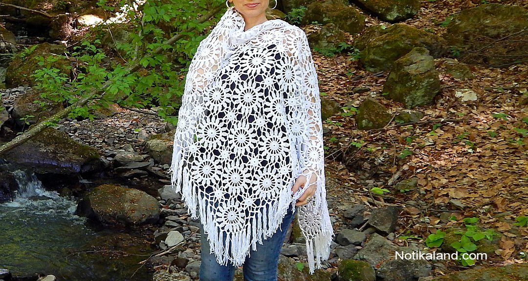 Crochet shawl.EASY. 2